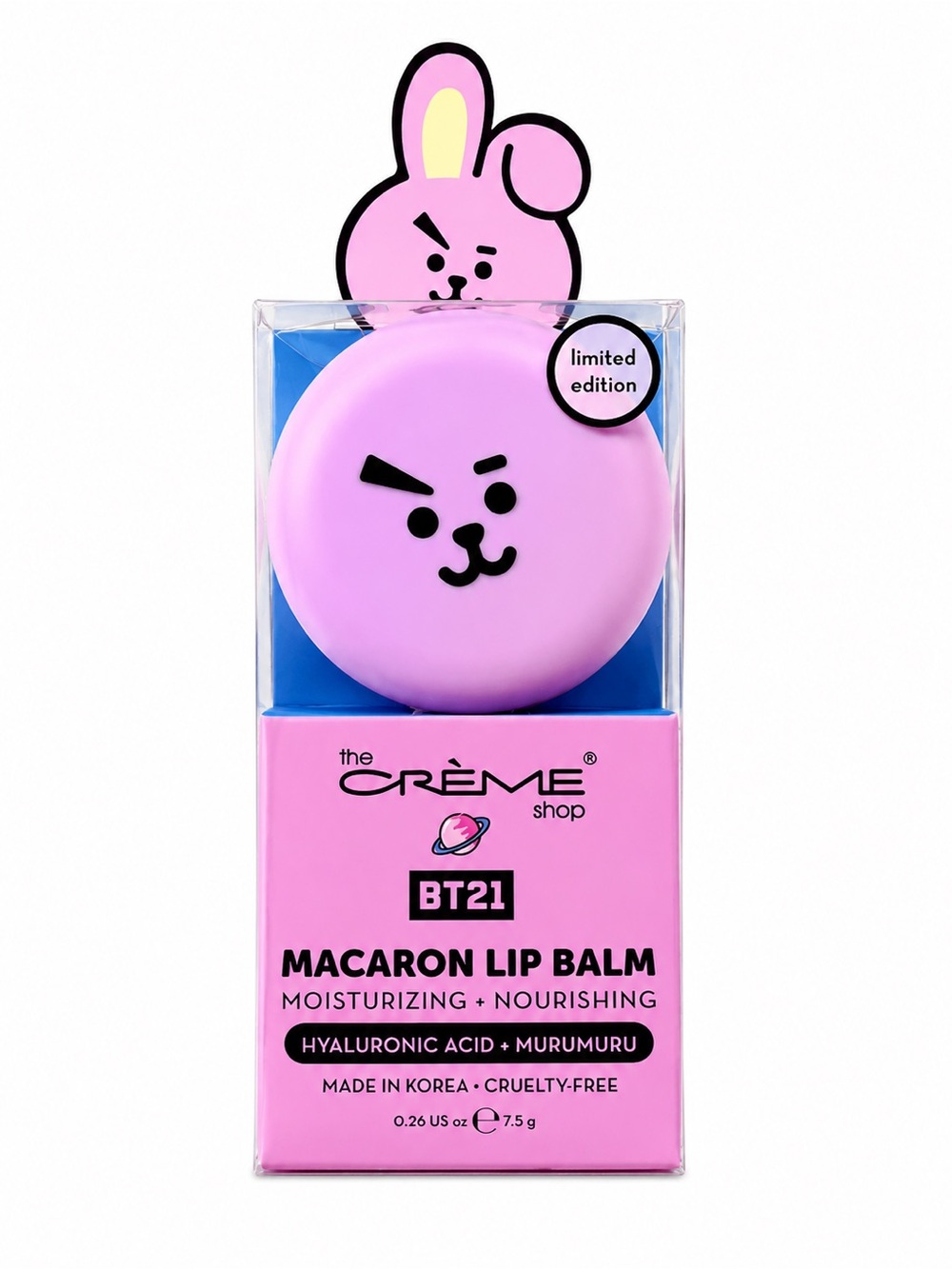 The Crème Shop Rose BT21 Macaron Lip Balm